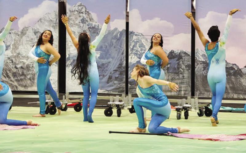 Varsity Winter Guard performs in finals PHOTOS BY MPHS PHOTOGRAPHY STUDENTS JOSELINE ALMAZAN AND SOFIA ESTRADAAYALA