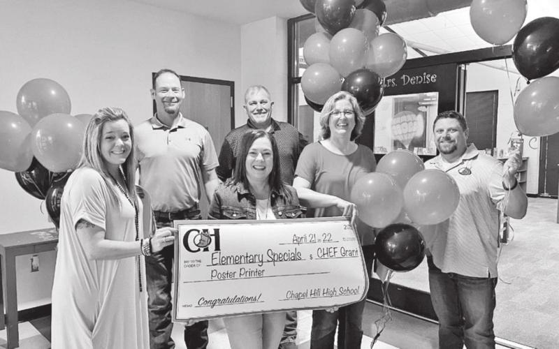 Elementary Specials- Mrs. Julie Mitchell and not pictured Mrs. Taylor Cochran, Mrs. Carrie Hefner, Mr. Rodderick Hooks- Poster Printer