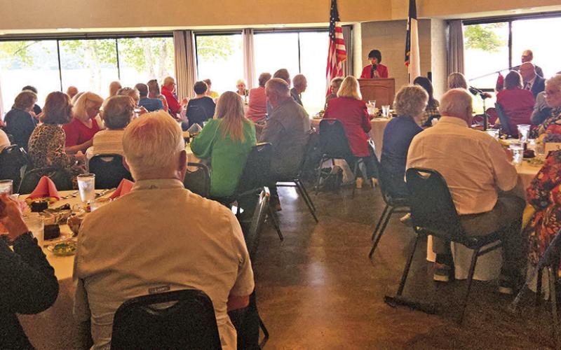 The Titus County Republican Party listens as Craddick makes her speech TRIBUNE PHOTOS / NICOLE KIMBALL