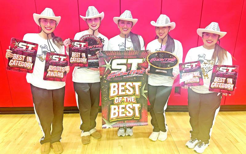Tiger Doll officers (L to R) Morgan Zepeda, Audrey Fisher, Jalyssa Aguilar, Violet Castaneda, Dori Macedo COURTESY PHOTO