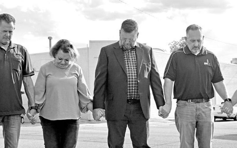 Dozens join hands at Mount Pleasant City Hall on Prayer Day