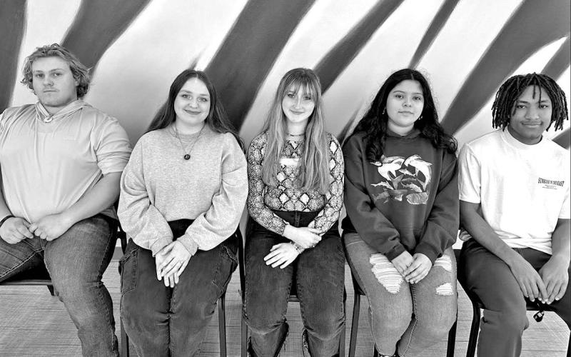 Pictured L to R: Clayton Miller, Kristina Tidwell, Hope Powell, Litzy Gonzalez, Jacolby Turner (not pictured, Adrian Perez) COURTESY PHOTO