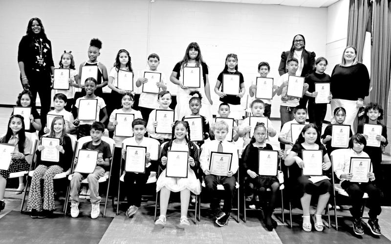 The 2024-2025 National Elementary Honor Society members from Frances Corprew Elementary School COURTESY PHOTO