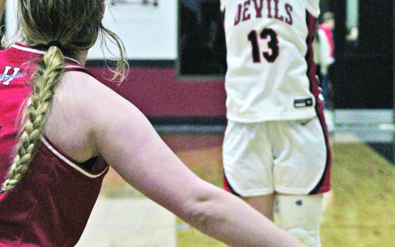 Katie Hart scored 35 points as the 11th-ranked Chapel Hill Lady Devils rolled past Harmony, 87-29. COURTESY PHOTOS