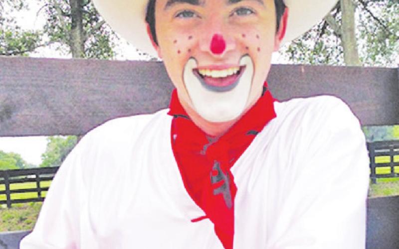 Brinson James is one of the best rodeo clowns in the business and he will entertain crowds here in Mount Pleasant next week. COURTESY PHOTOS