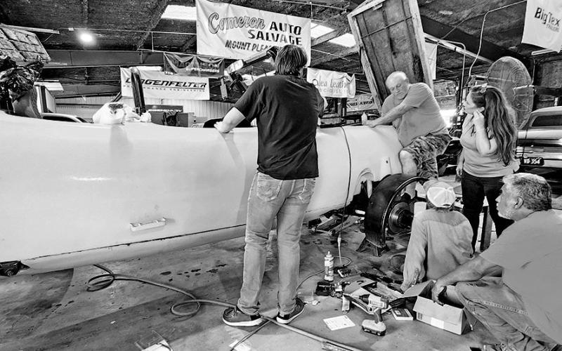 The Big Banana Car got some well-deserved TLC at Legendary Concepts while in Mt. Pleasant