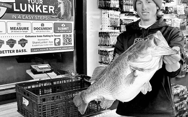 The first orders of business for anglers who catch a potential Legacy Lunker are to handle the fish as little as possible, get it into an aerated livewell and to transport it to an official Toyota ShareLunker holding station for weighing on a certified scale. Contact the Toyota ShareLunker hotline at 903681-0550 for specific instructions ASAP. (Photo courtesy Josh Jones)