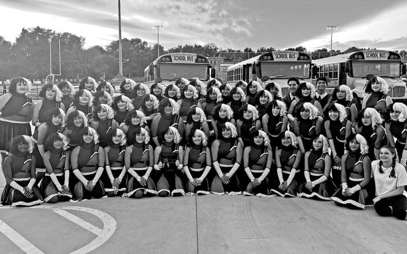 The award winning MPHS Colorguard