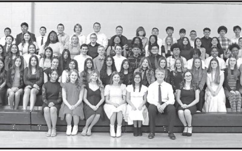 The new members of the MPJH National Junior Honor Society COURTESY PHOTO