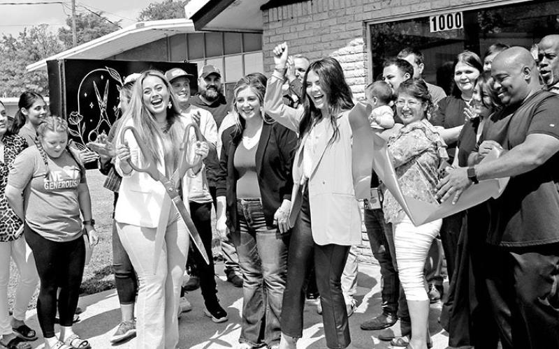 Hair Luxe Beauty Bar, located at 1000 W. 1st St. in Mount Pleasant, celebrated their ribbon cutting this week. TRIBUNE PHOTOS / RYLEIGH STEGALL