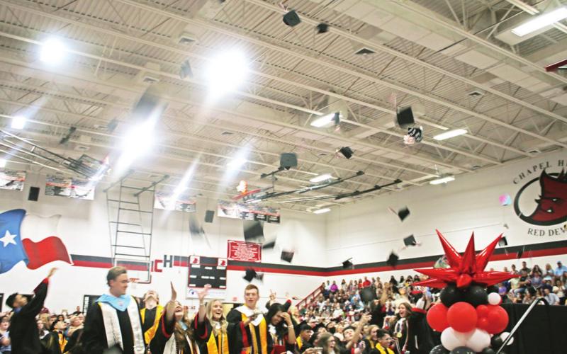 Red Devils walk the stage
