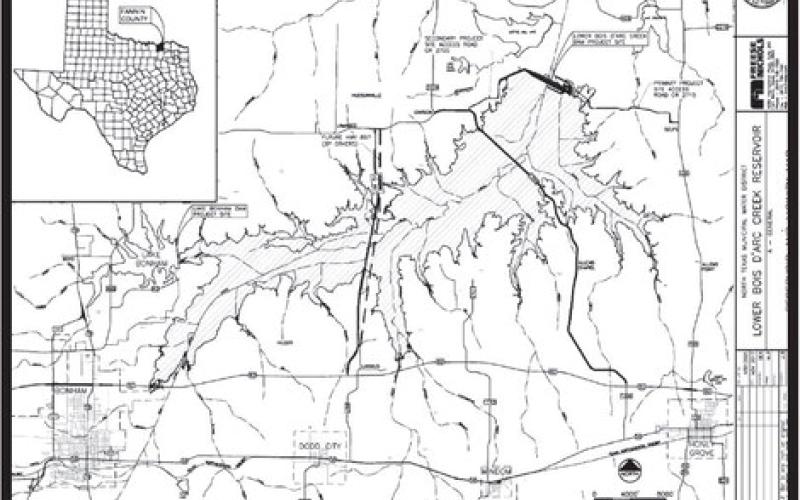At 16,650-acre, Bois d’Arc Lake in Fannin County will be the first major reservoir to open statewide since Lake O.H. Ivi opened in 1990. The lake level is still about three feet shy of where it needs to be before North Texas Municipal Water District will consider opening it to the public for recreational fishing and boating.