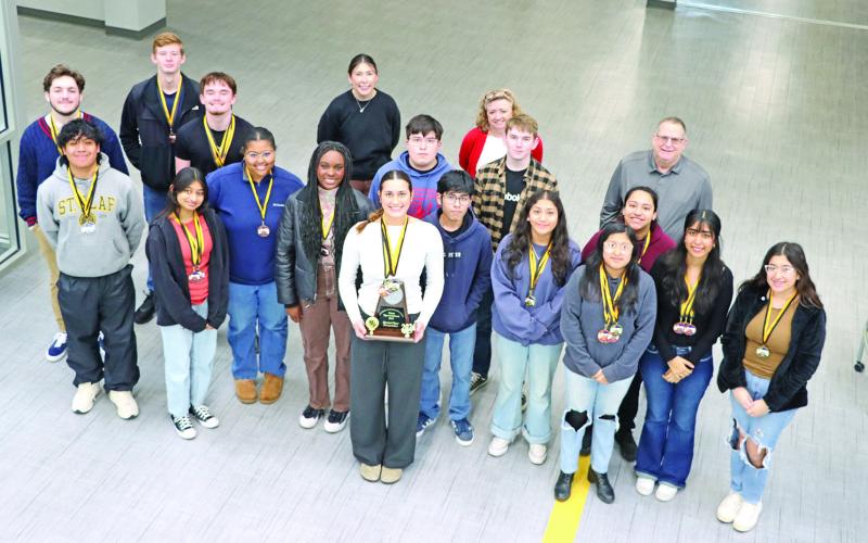 Members of the MPHS UIL Academic teams COURTESY PHOTO