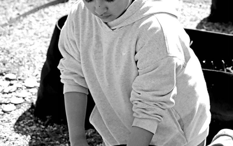 Ruby Ramirez plants strawberries COURTESY PHOTOS