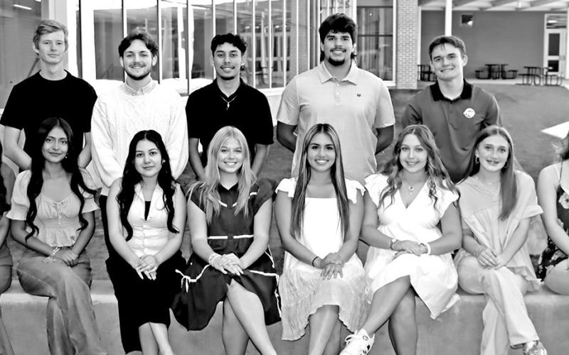 (front L to R) Heslie Adame, Jennifer Pena, Jeseth Monreal, Kit Thompson, Karina Torres, Kate Ball, Tenley Marshall, Eva Hampton. (back L to R) Luke Thurman, Sam Chappell, Jesus Moreno, Jonathan Amieva, Tanner Marshall COURTESY PHOTOS