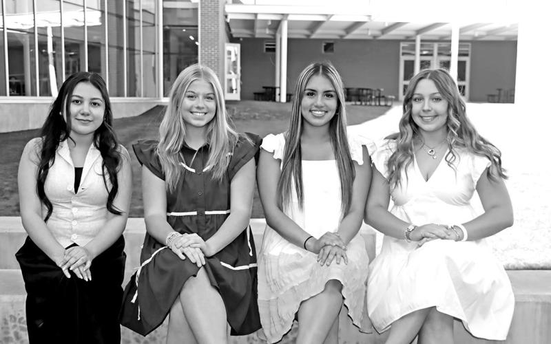 Homecoming Queen nominees (L to R) Jeseth Monreal, Kit Thompson, Karina Torres, Kate Ball