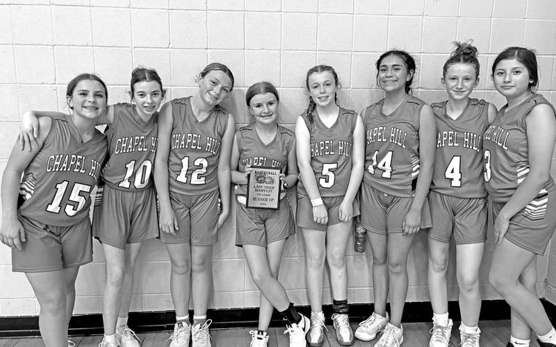 JH girls White team at TMS Tournament