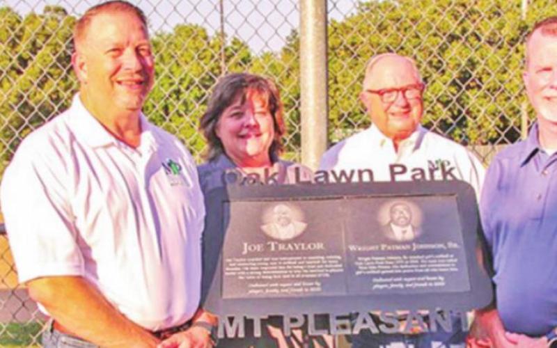 Mount Pleasant City Councilmembers Jerry Walker, Galen Adams, Sherri Spruill, City Manager Ed Thatcher, Councilmember Henry Chappell, and Mayor Tracy Craig, Sr. at last year’s event.