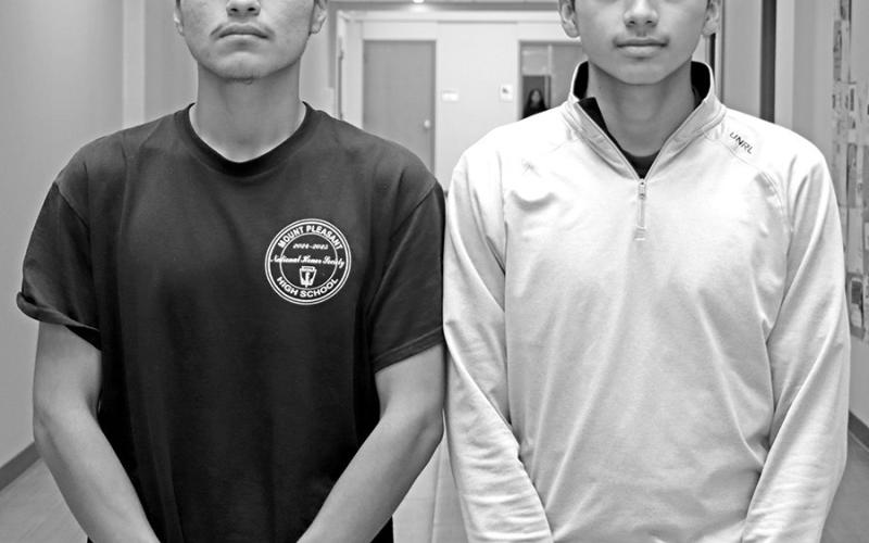 College Board Big Future Ambassadors from Mount Pleasant High School (L to R) Angel Farias and Isaac Flores Courtesy Photo