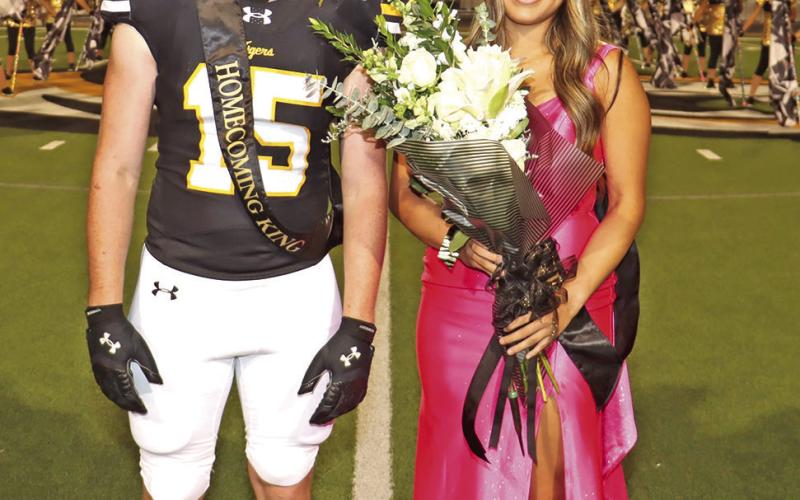 The 2024 Mount Pleasant High School Homecoming King and Queen, Tanner Marshall and Karina Torres COURTESY PHOTO