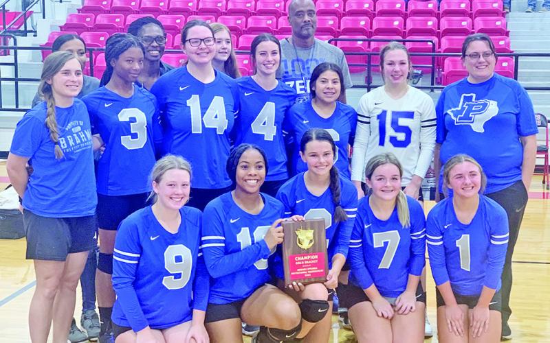 The Pewitt Lady Brahmas claimed the Hughes Springs Tournament championship this past weekend after defeating Elysian Fields in the quarterfinals, Liberty-Eylau in the semifinals and Arp in the finals. TRIBUNE PHOTO / QUINTEN BOYD