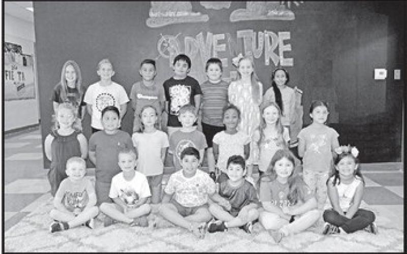Annie Sims (L to R): 1st Row Lincoln Litke, Liam Litke, Diego Mayorga, Adrian Mayorga, Kate Barfield, Clara Barnard. 2nd Row Evelyn Buchanan, Damian Moreno, Abigail Dyer, Sam Jones, Khloe Haley, Laura Etheridge, Esther Robles. 3rd Row Pyper Shepard, Peyton Glenn, Jose Pacheco, Alex Flores, Zane Whitsel, Lilly Jane Yancey, Maybelline Puerto Ortiz