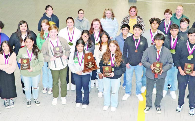 Members of the 2022-2023 MPHS UIL Academic team COURTESY PHOTO
