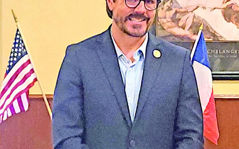 TX Representative Cole Hefner spoke at a Mt. Pleasant Lion’s Club meeting on July 17