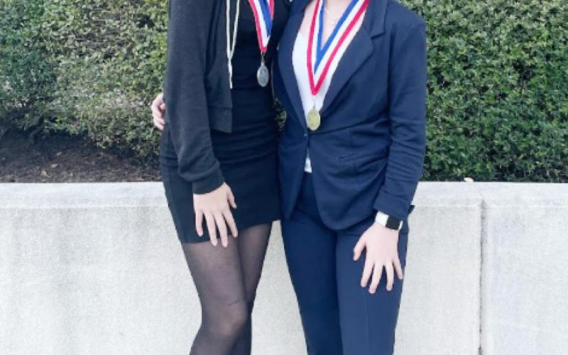 Mia Morrow and Madison Whorton. COURTESY PHOTO