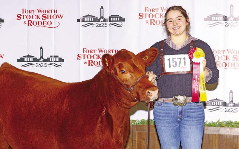 Rebecca Dunn, Reserve Division Champion Red Angus COURTESY PHOTO / CALLIE ZOELLER