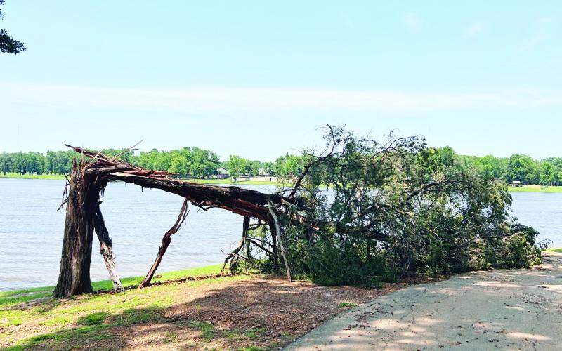 Repairs continue after storm