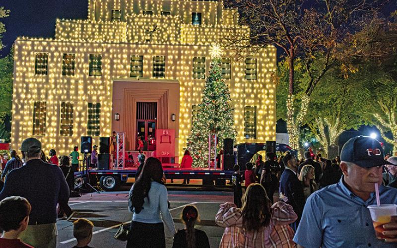 Tree lighting commences holiday season