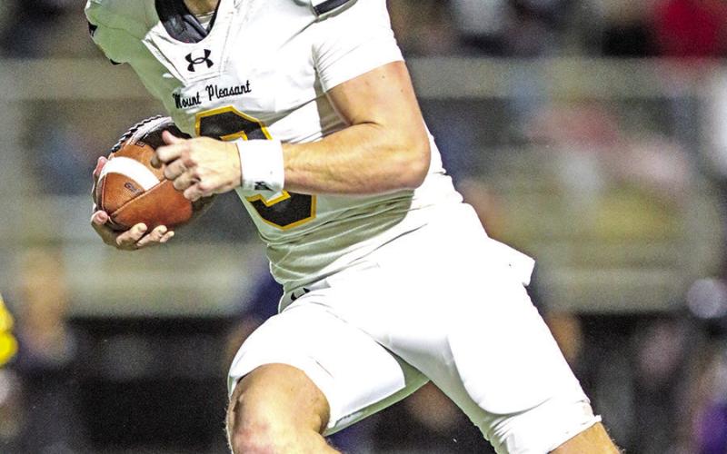 Carter Cook keeps it and scores the first Tiger touchdown of the night. Cook finished with 474 all-purpose yards and 3 TDs.