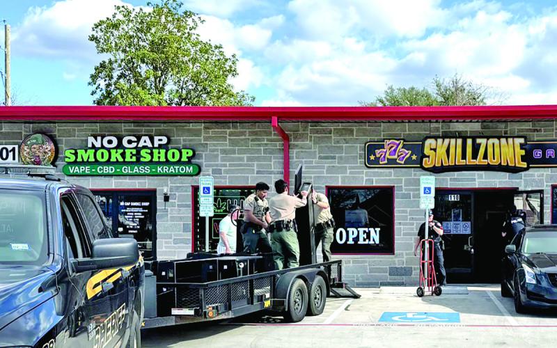 Sheriff Deputies seized illegal gaming machines from Skillzone Game Room. Courtesy photo