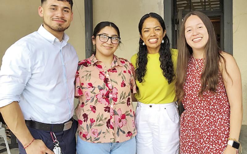 Pictured (from left): Daniel Landaverde, Aaliyah Avellaneda, Clara Ramirez, and Brenda Godoy. COURTESY PHOTO