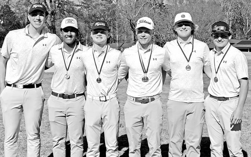 The Champions of the Lindale Golf Tournament (L to R) Alessandro Greco, Christian Cruz, Brandon Carter, Jacob Bake, Hogan Horn, and Jake Anderson COURTESY PHOTO