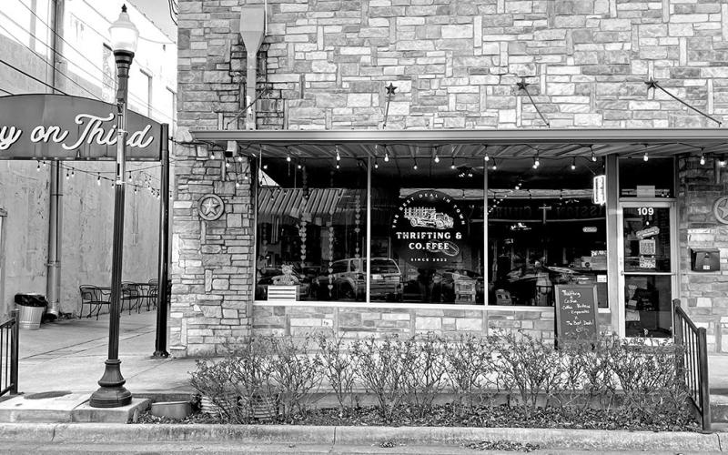 Thrifting and CO.ffee is conveniently located in the downtown business district, next door to The Alley on 3rd Street. TRIBUNE PHOTO / RYLEIGH STEGALL
