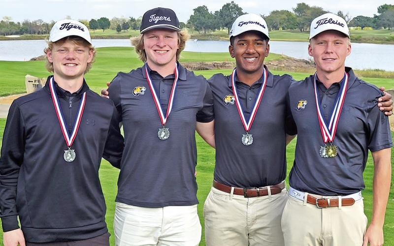 Pictured (L to R) MPHS Tiger Golf team members Brandon Carter, Hogan Horn, Christian Cruz, and Jacob Baker (not pictured Alessandro Greco) Courtesy Photos