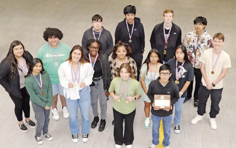MPHS District UIL Academic Meet medalists COURTESY PHOTO