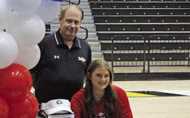 Lady Tiger Casey Jones also signed her letter of intent to play softball at Northeast Texas Community College. Jones will join teammate Morgan Hill at NTCC. COURTESY PHOTO