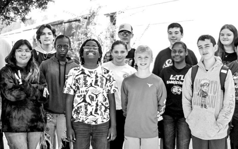 Back Row: Damion Haley, Gavin Hayes, Ian Brown, CJ Quinn, Hannah Hughes. Middle Row: Kashayla Dawson, Kaydi Rogers, Nyvaeh Elliot, Jayson Carrillo. Front Row: Alexandra Cassio, Arely Barbosa, Aiden Burns, Caleb Townson. Spencer Anderson, and Darlecia Williams. Not Pictured: Florencia Moreno and Klarissa Orduna. COURTESY PHOTO