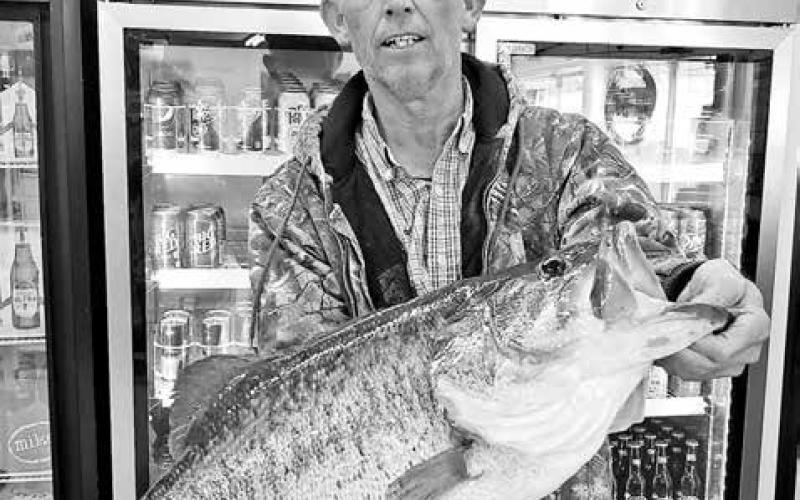 C.R. Stevenson set a new lake record for Lake Coleman in 2021 with his 14.83 pounder bruiser. (TPWD Photo)