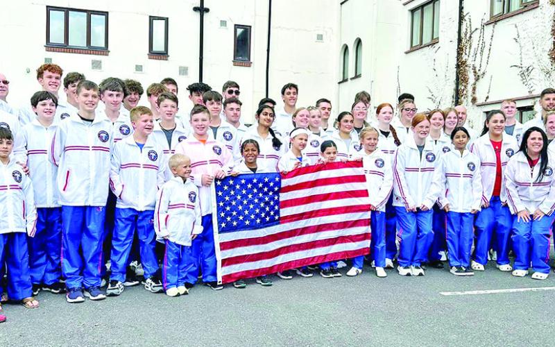 Team USA all together before the big games COURTESY PHOTO FROM LYDIA MORALES AND JENNIFER GILES