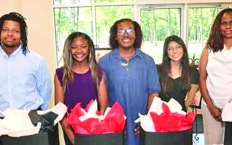 2026 Awards Recipients from left to right_ Tyland Jones, Aaliyah Gholston, Ja_Liyah Hall, Brissia Alvarez and DeCorian Thompson (not pictured) Courtesy photos