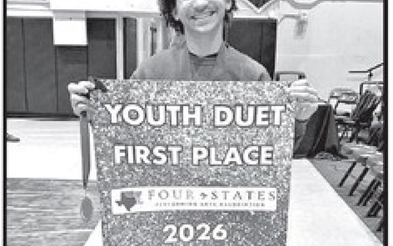 Nicholai Crabtree placed 3rd in youth solos and 1st in youth duet with Kaitlenn Washington (not pictured)
