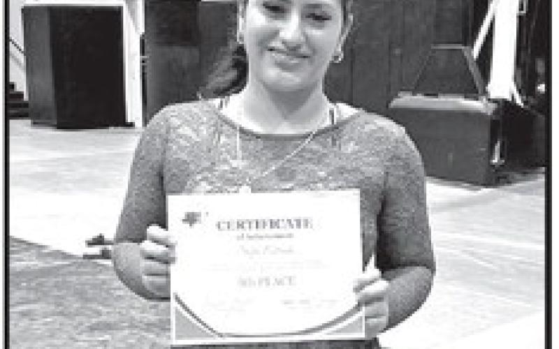 Sofia Estrada placed 5th in senior II solos