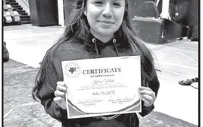 Karen Mata was 4th in senior I solos