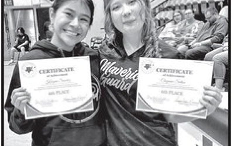 Karyme Sanchez (left) tied for 6th in Senior I solo
