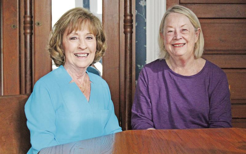 Sue Hall (right), a polio survivor, visits with Carolyn Franks (left), the District Governor of Rotary District 5830. COURTESY PHOTO / JANA BOWERS