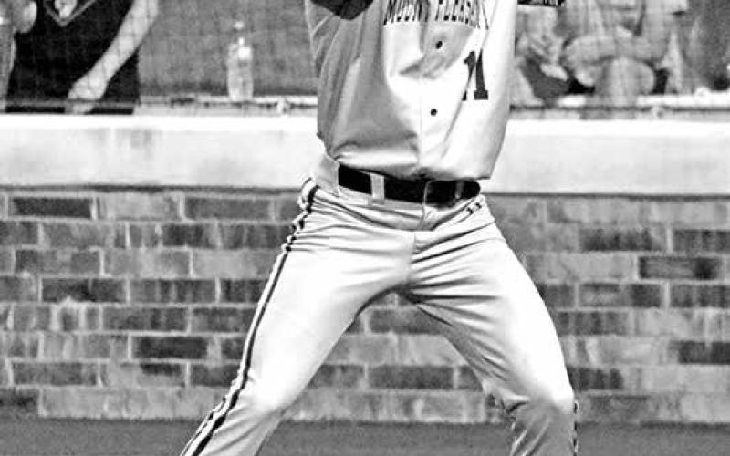 Mount Pleasant’s Colby Porter (11) stands in the box ready to hit against Texas High last week. Porter went 2-for-5 in the bi-district series against Melissa with two walks, a run scored and a stolen base. TRIBUNE PHOTOS / MICHAEL S. MCCRACKEN